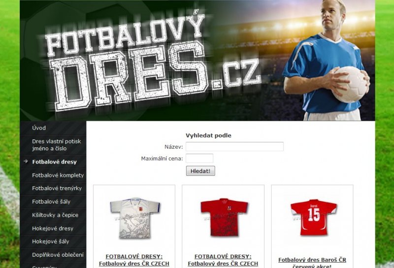 fotbalovy dres