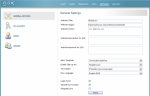 General settings