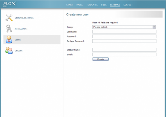 Create new user