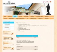 Hotel Most Slavy website